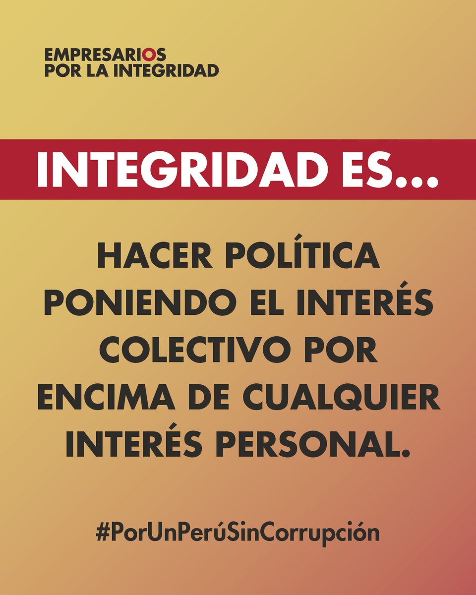 Empresarios por la Integridad tweet media