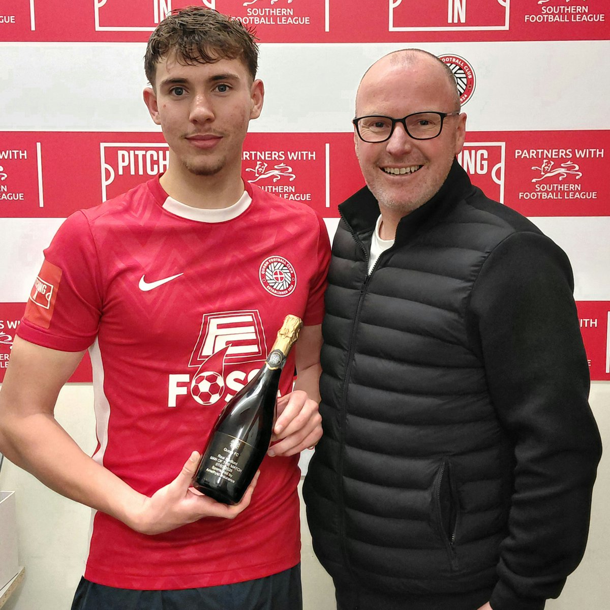 QuornAFC's tweet photo. MOTM: Thank you to Duncan Simpson of match sponsor Amethyst Insurance for selecting Sam Warburton as Man of the Match against Real Bedford on Saturday afternoon. If you'd like to sponsor a future match &amp; make the presentation, please email us at quornfootballclub@gmail.com.

#UTQ https://t.co/1mANaIslpw
