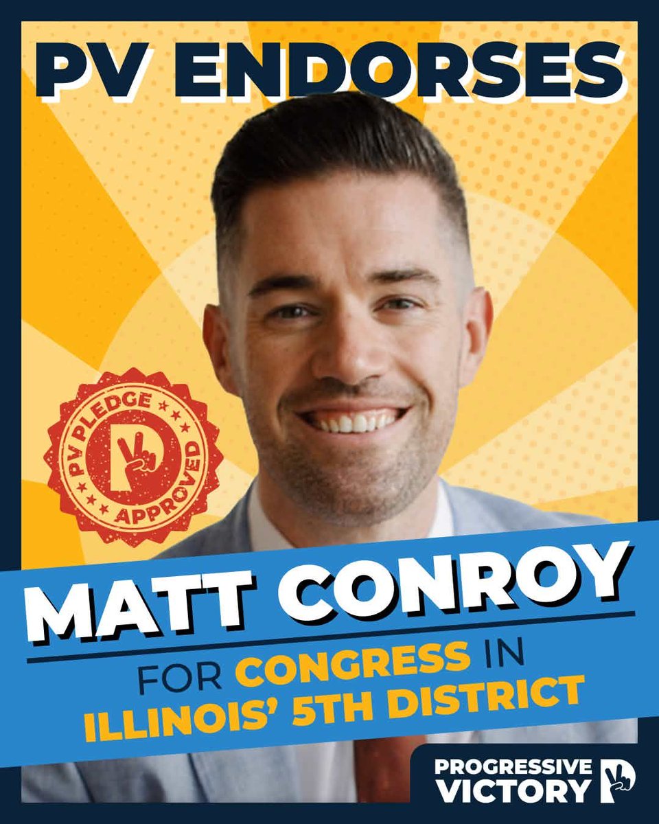 ProgressiveVic's tweet photo. ENDORSEMENT ANNOUNCEMENT: Progressive Victory is proud to endorse Matt Conroy!
@ConroyForIL is a progressive looking to fight for universal healthcare and making the government work for the people!
#PV_Pledge https://t.co/EW9mKdVkGx