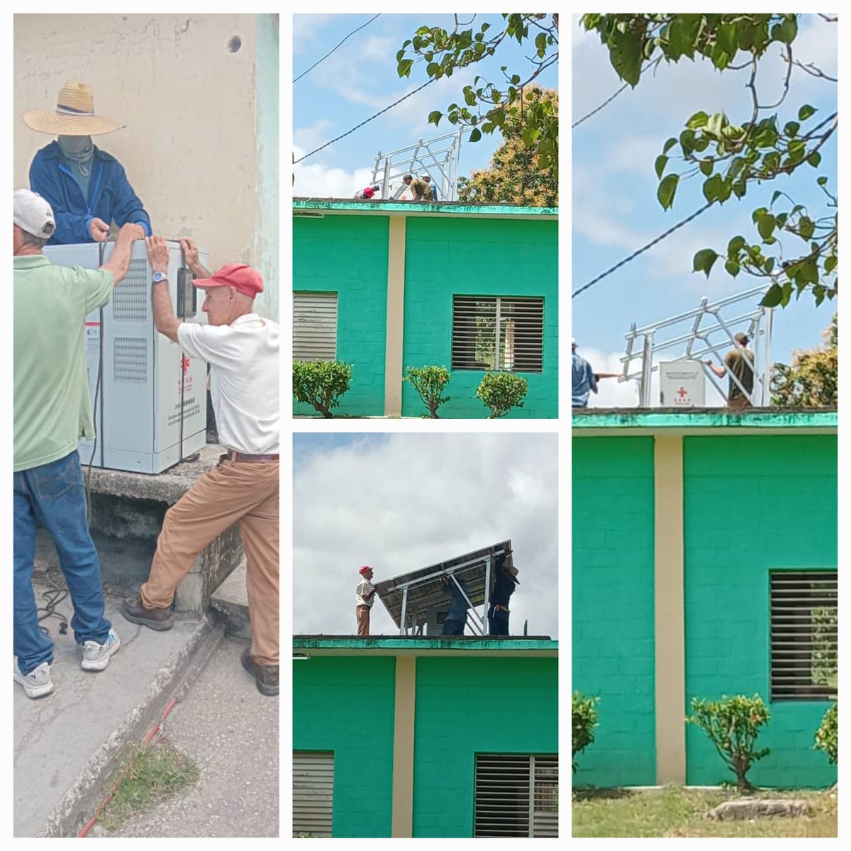 Comienza hoy la colocación del módulo de panel solar asignado al hogar de ancianos Teodoro Pereira la Rosa en Lugaren̈o #Minas.
#SaludMinas #UnidosParaTransformar
