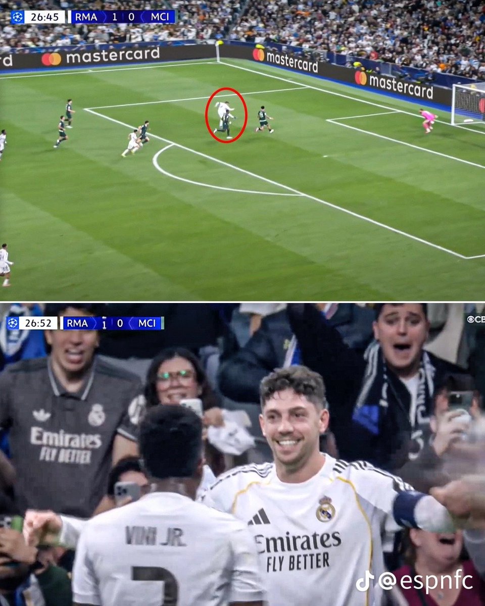 They wrote us off, but they forgot we have the Uruguayan King, Fede Valverde😭😭😭😭🤍