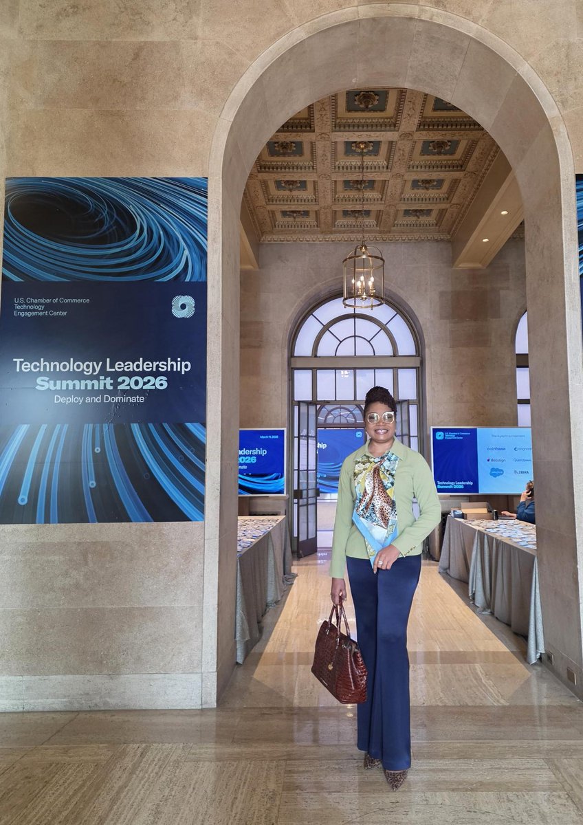 nkemmd's tweet photo. I was at the U.S. Chamber of Commerce Technology Leadership Summit — "Deploy &amp; Dominate" - where policymakers &amp; industry leaders are shaping America's AI &amp; tech future. The decisions made in rooms like this ripple into every small business.
Encouraged to be part of the solution! https://t.co/qhCrO6Wcf0