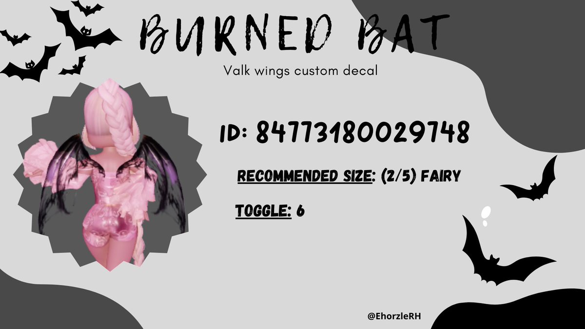 🖤Burned bat wings! | Custom #royalehighdecal for #valkwings🦇.

[RTS helps!]

-----------------------------------
#Royalehigh #RH #royalehighart #royalehighdecals #royalehighcomission #royalehighcustomdecal #rhdecals #rhcustomdecals