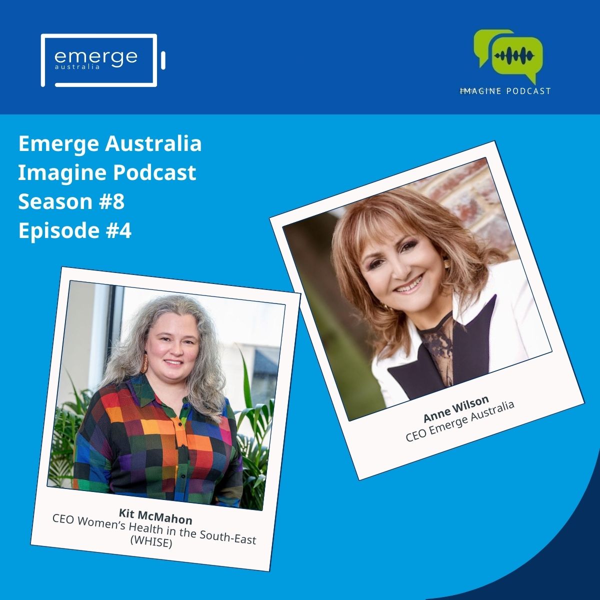 EmergeAus's tweet photo. 🎧 Now Available: #ImaginePodcast Season 8, Ep 4 Kit McMahon 🎧
🔗 Available wherever you listen to podcasts - https://t.co/CMsGidEPre
🙌 Don't miss the other enlightening episodes in Season 8, as we release 1 daily during #LongCOVID Awareness week.
#emergeaustralia https://t.co/PGLeY0ssz6