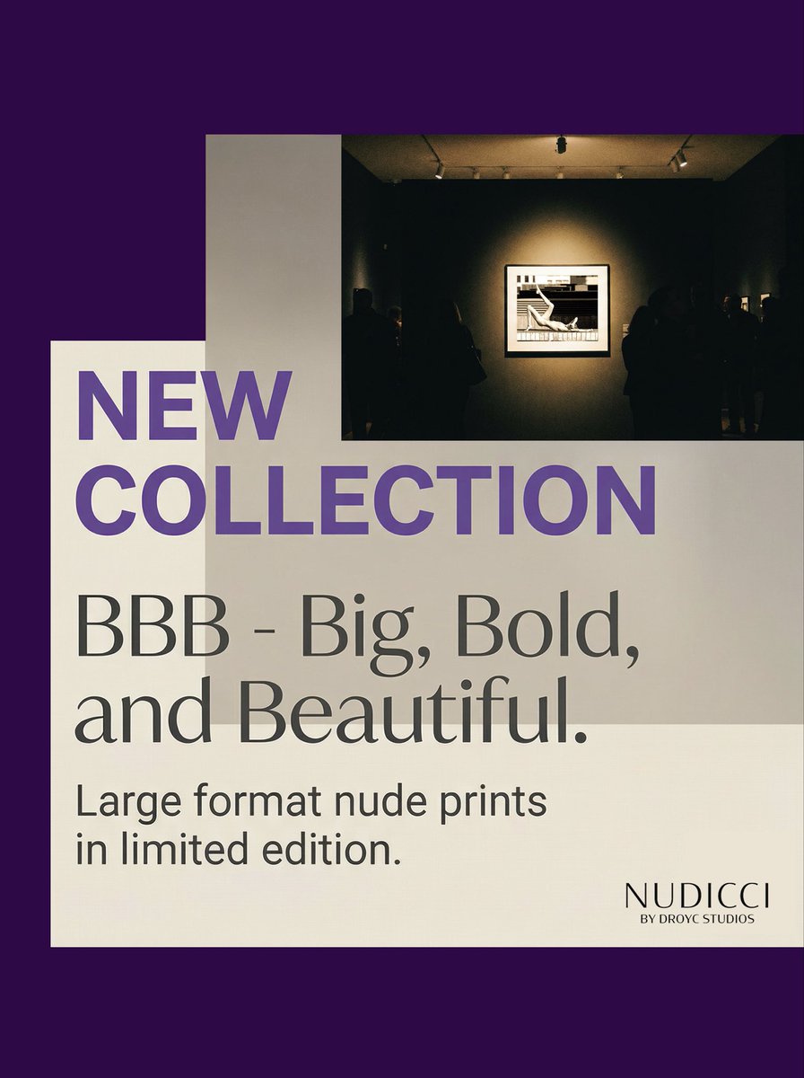 nudicci's tweet photo. Finally the large format prints collection is out. It is a limited edition series, featuring 15 prints per image spread out between 3 sizes: 50x70cm, 70x100cm, and 100x140cm. Check it out! https://t.co/H2hoTVl30K https://t.co/l6c0YwIEL5