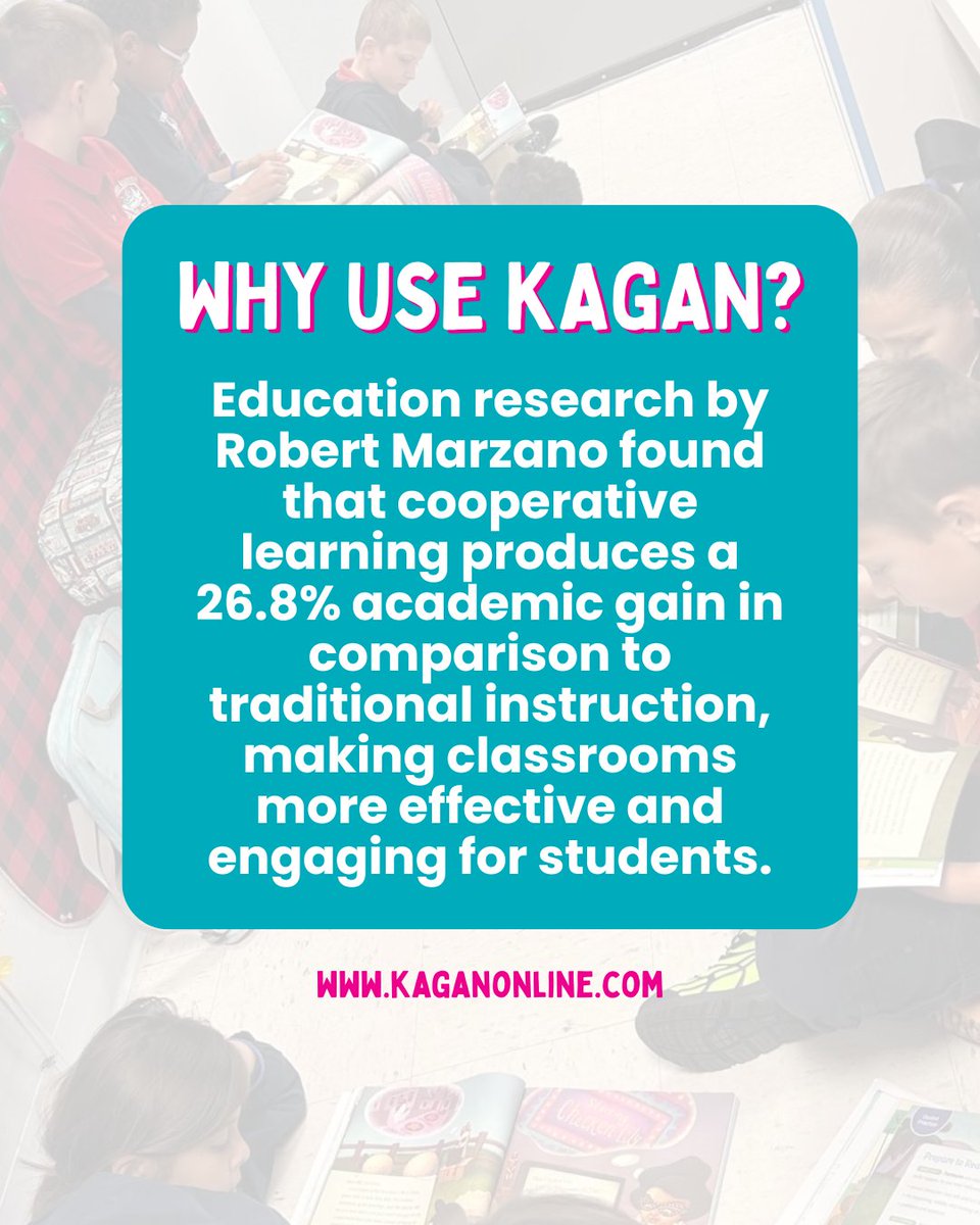 KaganOnline's tweet image. Why settle for good when you can have better? ✔️

Classrooms using Kagan Structures consistently see higher student engagement. That’s why Kagan isn’t just another strategy – it’s the one that works.

📸: @AAOTAS

#kagan #kaganstructures #cooperativelearning #studentengagement