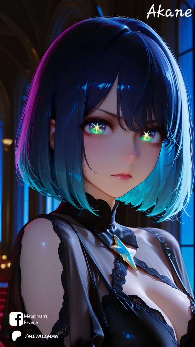MetallmanX's tweet photo. An actress doesn’t just play a role... she becomes it! 🎭 Can you handle the intensity of those eyes? ✨
#OshiNoKo #AkaneKurokawa #AnimeArt #AiArtCommunity #DigitalIllustration #Akane #AnimeSeries #推しの子 #黒川あかね #FanArt #StellarEyes #DarkAesthetic #CharacterArt #AiArtwork #MetallmansReverie