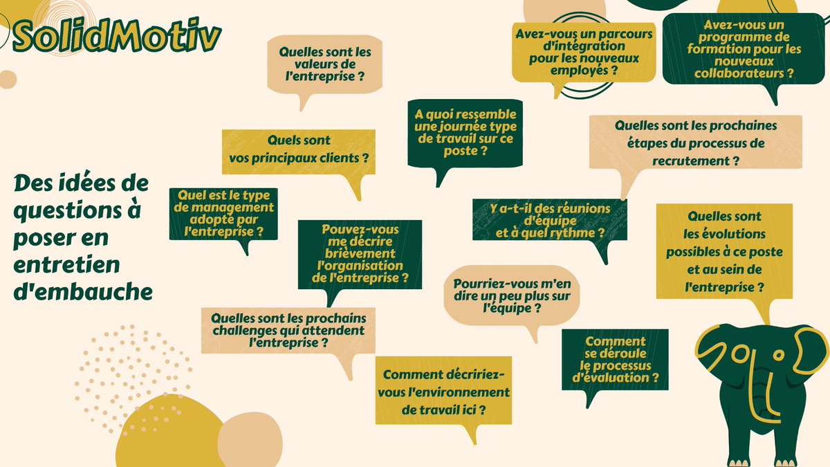 SolidMotiv's tweet photo. ❓ Savoir poser des questions en entretien peut faire la différence.  Découvrez quelles questions poser pour montrer votre intérêt, clarifier le poste et laisser une impression professionnelle 👇  
https://t.co/oKj3gnw2EA  

#Emploi #Entretien #Candidature #ConseilsRH https://t.co/OeNPMt9Eql