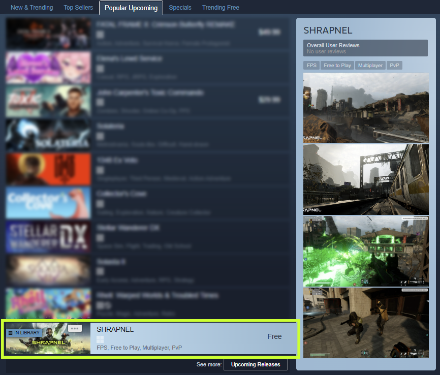 SHRAPNEL » Play Now on Steam tweet media