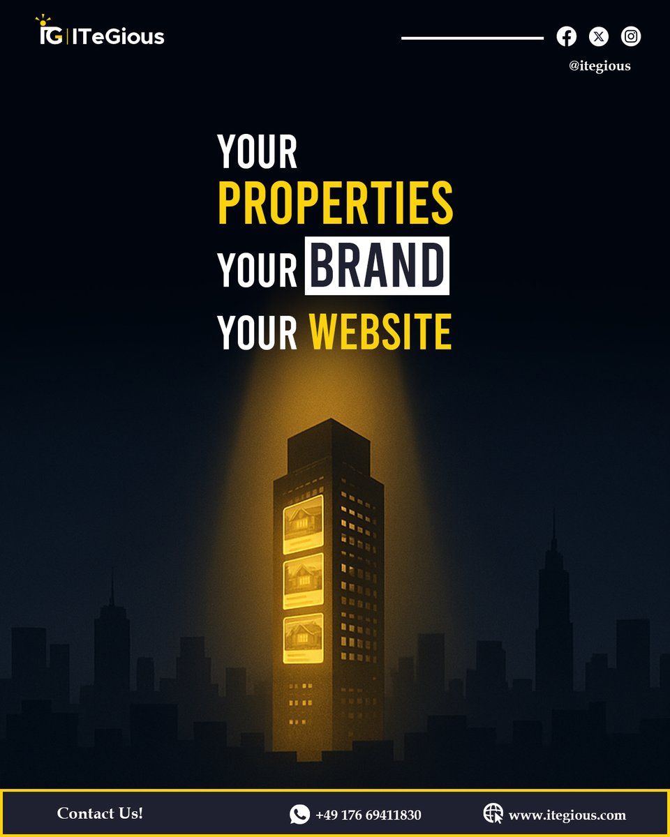 ITeGious1's tweet image. Your website is your empire online. We design powerful, branded real estate platforms that make you look like the authority you already are and attract the clients you deserve.

Contact us : +49 176 69411830

#RealEstateBrand #DigitalEmpire #ITeGious