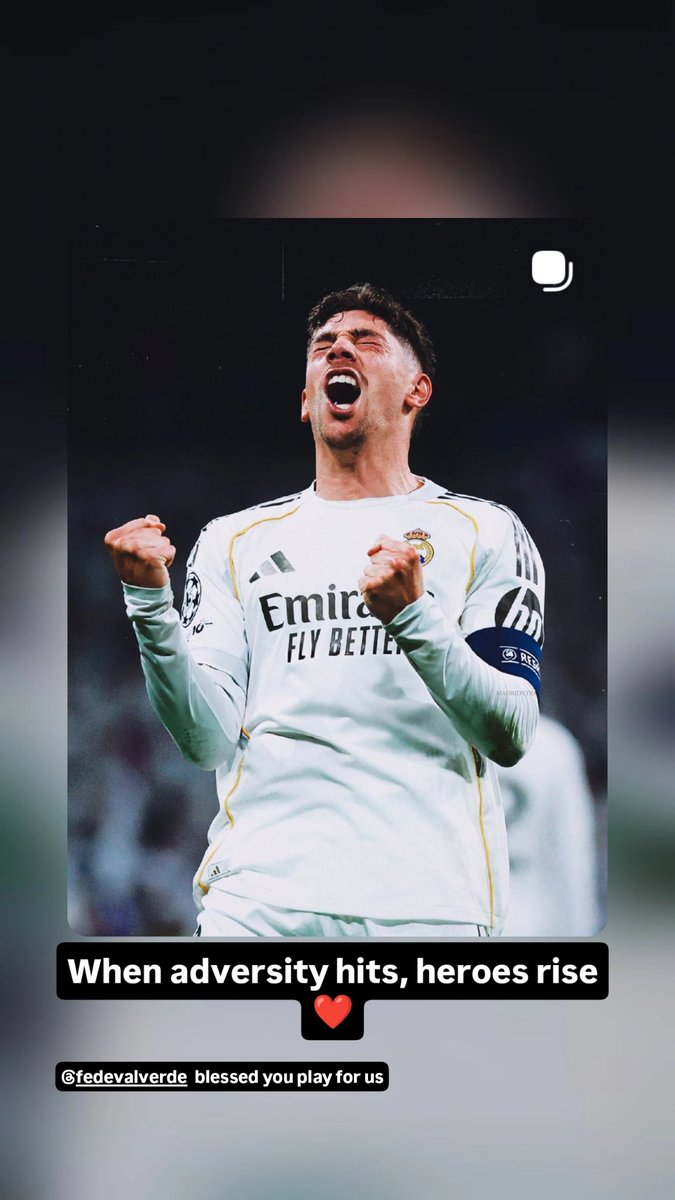 jashadeep97's tweet photo. When adversity hits, heroes rise ❤️🫡 
Blessed you play for us @heis_fede @realmadrid @realmadriden #REALMADRİD #halamadrid https://t.co/gKN2m05vRa