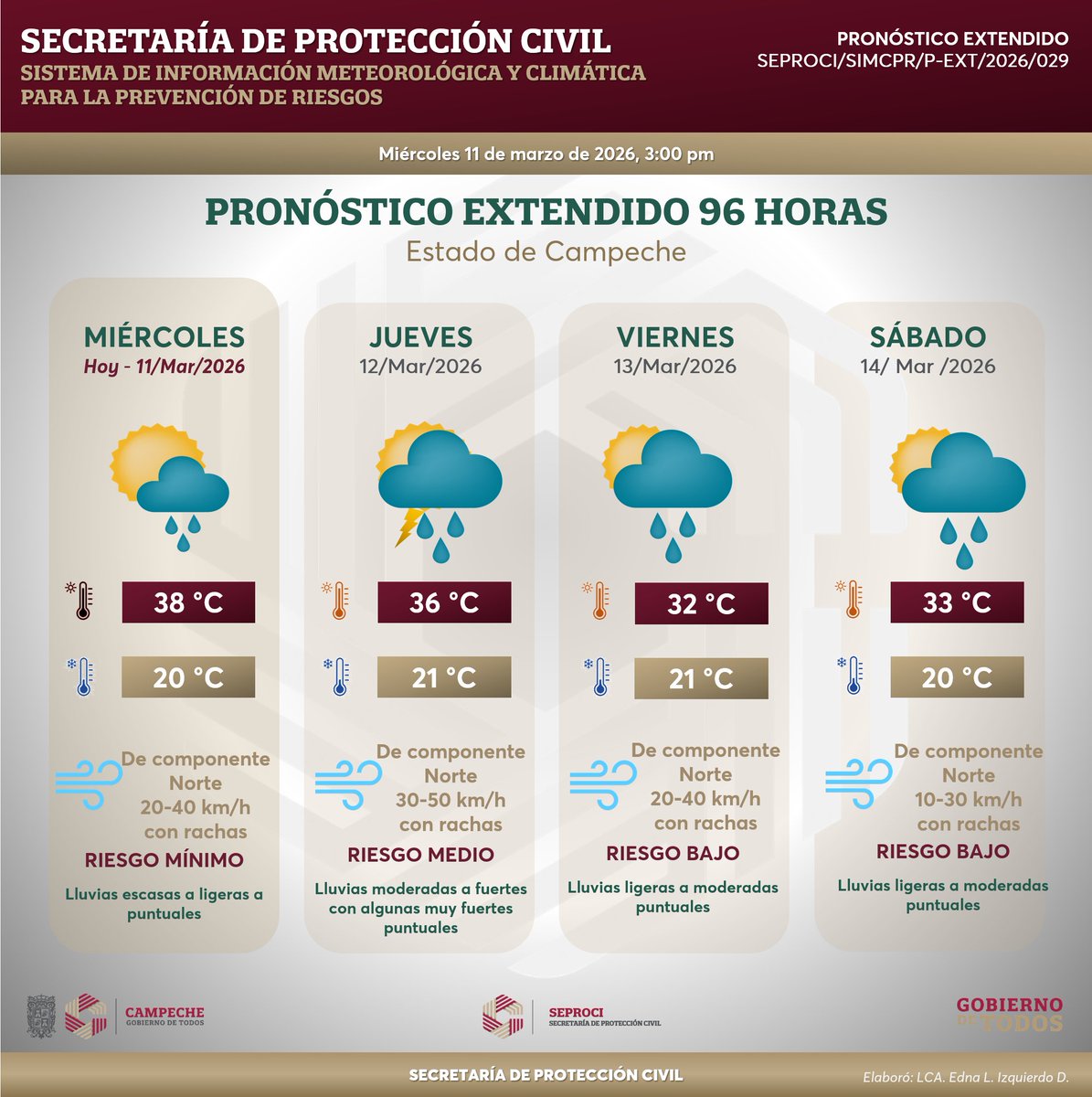 Secretaría de Protección Civil. Campeche tweet media