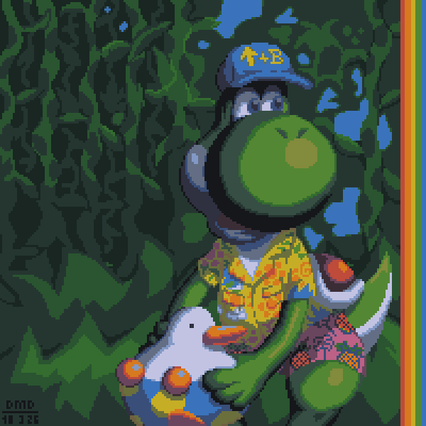 the New (Mario) World.
#nintendo #pixelart #ドット絵