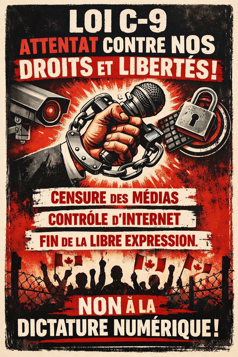 Forevertrumpie's tweet photo. Loi C-9, est une atteinte à nos droits et libertés et sans l'appui de Yves-François Blanchet la loi n'aurait jamais été adoptée.

Plus puissant qu'une pétition, faisons passer les followers de Yves-Francois Blanchet a zéro sur Facebook et X.

@yfblanchet 
https://t.co/CiPeuzWS1h https://t.co/OnUcaygyn7