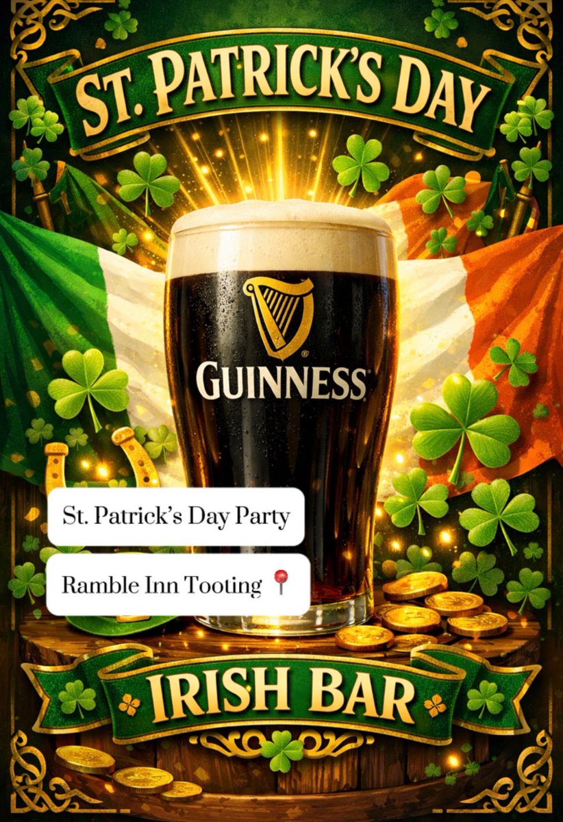 RambleTooting's tweet image. The London home of #Guinness ⁦@tootingnewsie⁩ ⁦@balhamnewsie⁩ ⁦@WimbledonNewsie⁩