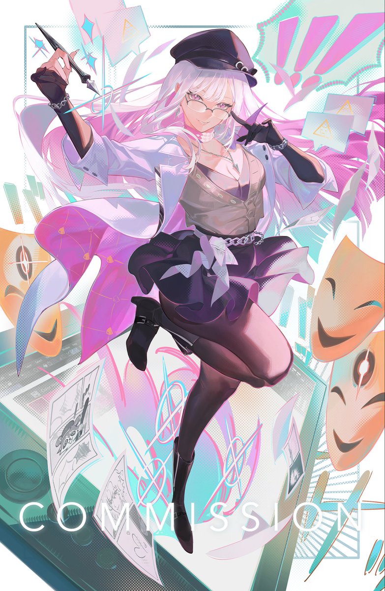 I’ll have this beautiful new Nihilux print with me at upcoming conventions - starting this weekend at The Nostalgia Con Salt Lake City 🎉💕

Art commissioned from the wonderful <a href="/shei_babu/">Shei 📌 CM open</a> 💕🙌