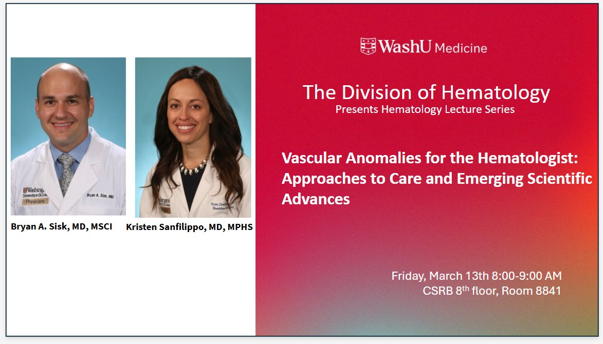 WashU Medicine Division of Hematology tweet media