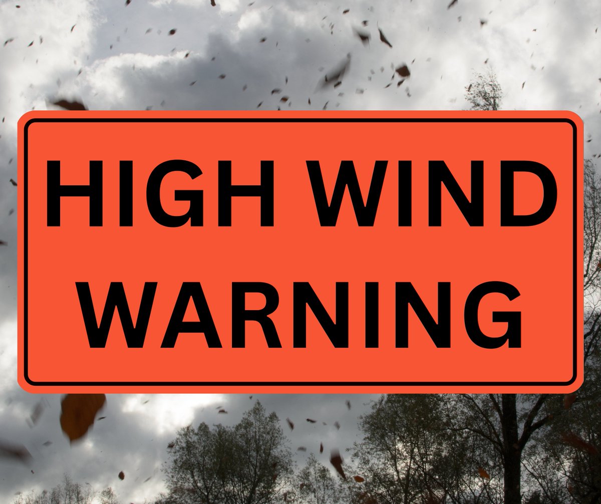 HIGH WIND WARNING NOW IN EFFECT FROM 5 PM THIS AFTERNOON TO 11 AM PDT THURSDAY.

Southwest winds 25 to 35 mph with gusts up to 60 mph expected. More information here ...
forecast.weather.gov/showsigwx.php?…