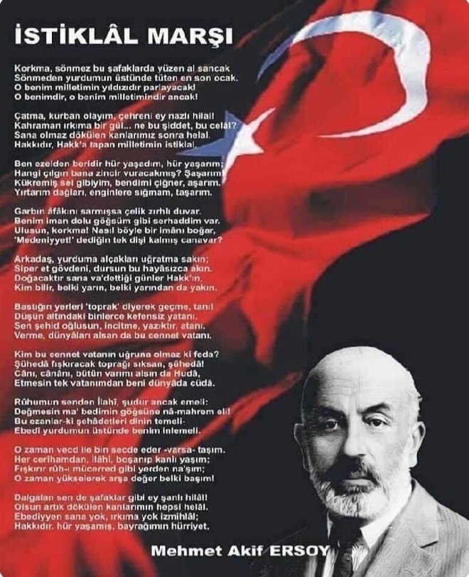 #12Mart  #İstiklalMarşı #MehmetAkifErsoy #Korkma