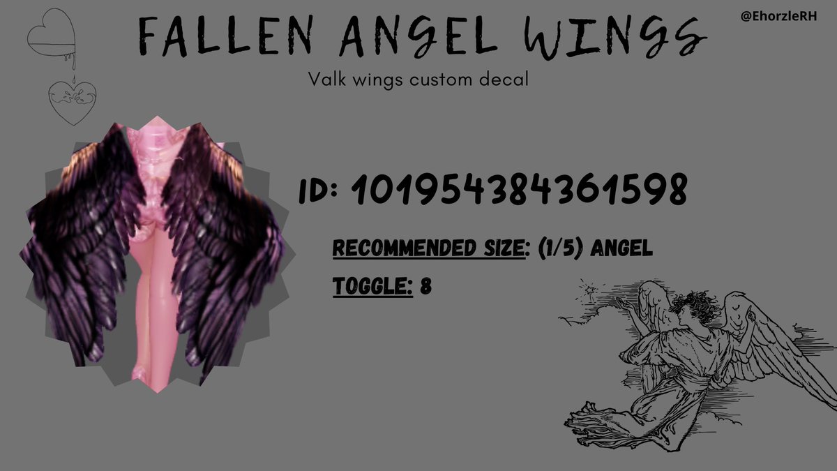 Fallen angel wings 🪽| #royalehighcustomdecal for #valkwings 
[RTS helps]
-------------------
#Royalehigh #RH #royalehighart #royalehighdecals #royalehighcomission #royalehighcustomdecal #rhdecals #rhcustomdecals