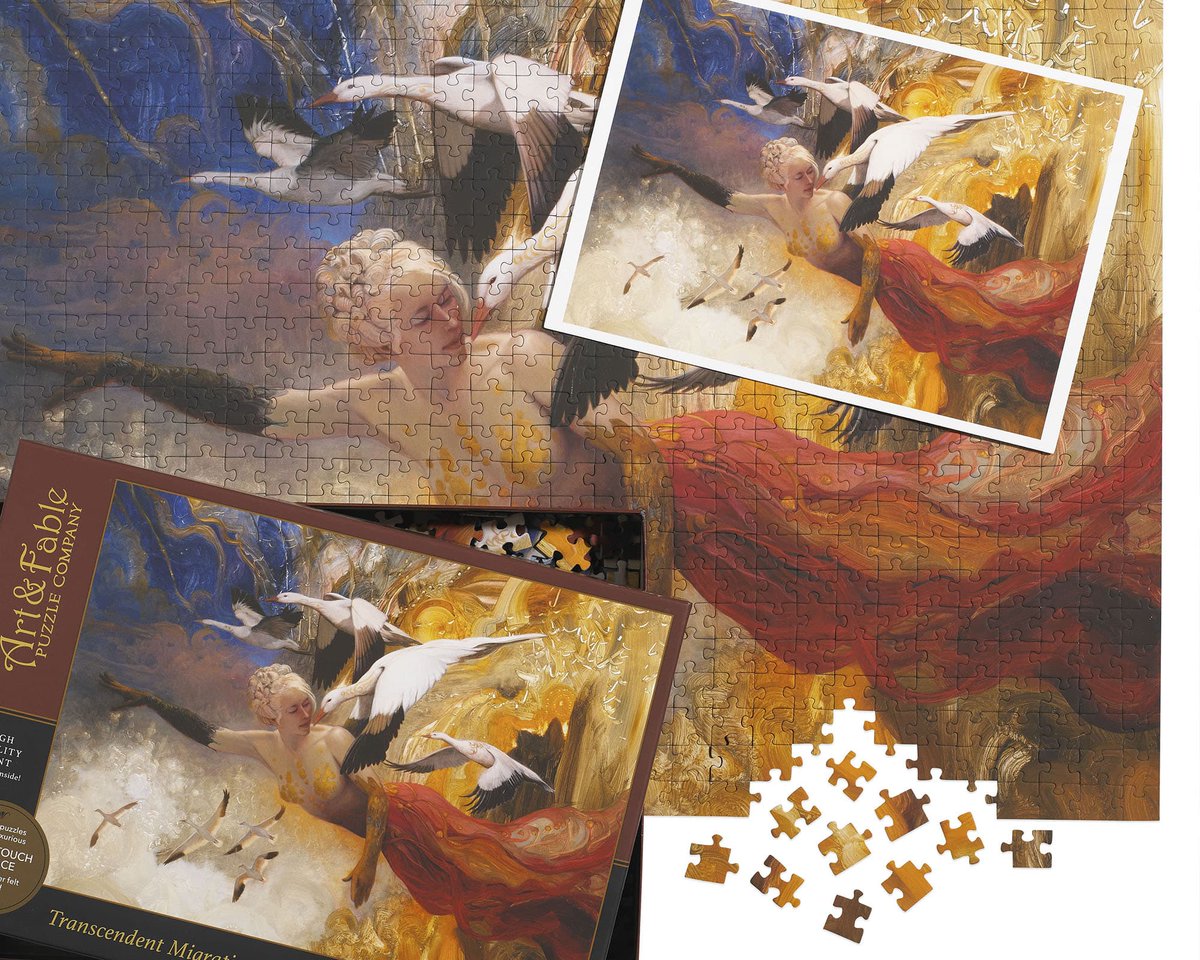 TheGameGetaway's tweet photo. 🧩 New premium puzzles at The Game Getaway!
We now carry Art &amp; Fable puzzles with their famous Velvet-Touch surface.
You only need to touch a piece to understand why puzzlers love them.
We even have a demo puzzle in the store so you can try it yourself.
Come feel the difference. https://t.co/WH7RMWOvN4