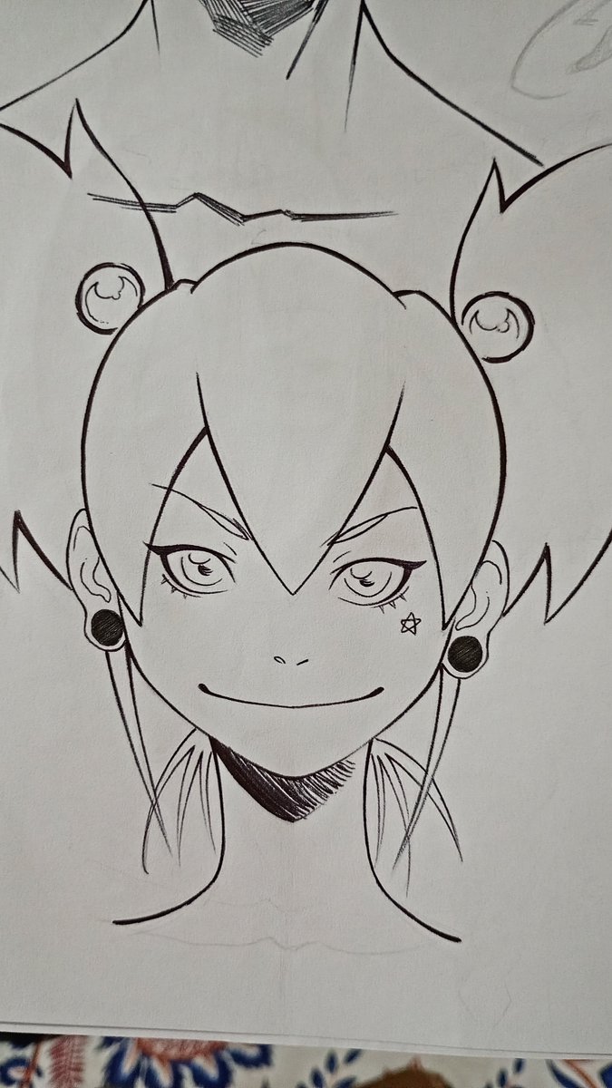 Diom_Official's tweet photo. Essa foi de segunda. Fiquei com a impressão de que ela ficou parecendo a Noodle. Mas não tem problema. https://t.co/wcteayTq3z