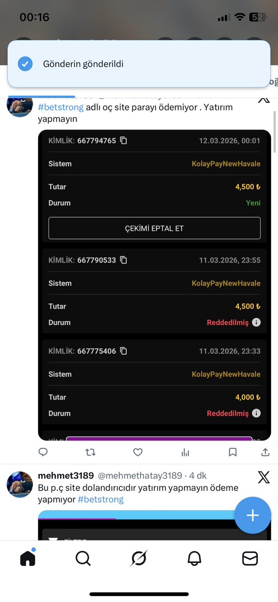 Betstrong dolandırıcıdır