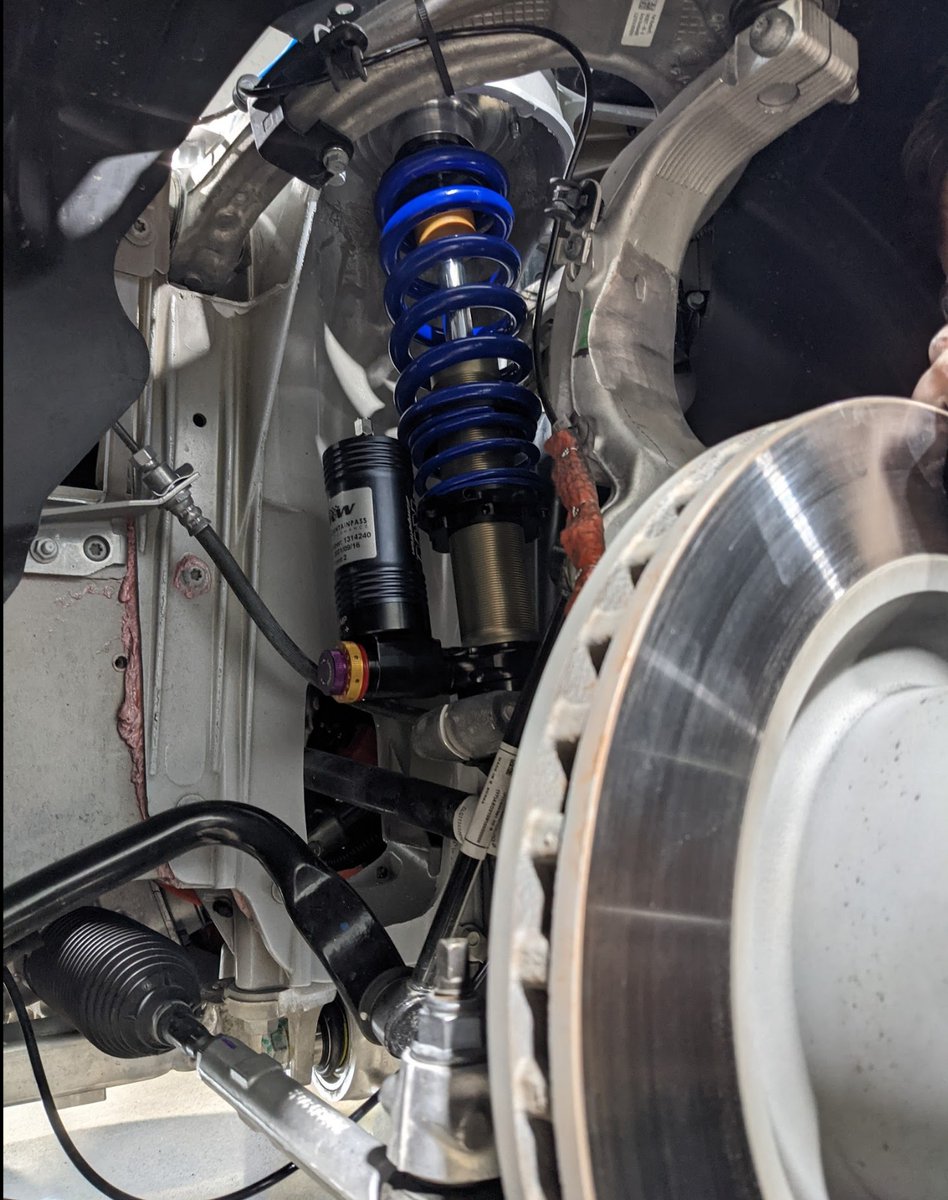 MountainPassEV's tweet photo. Attention Tesla Model S owners. We know Tesla seems to have cast you aside, but we never will!

3 (THREE) new MPP products for the Model S have hit our website, ranging from delightfully simple to immensely complex developments.

1. MPP Plaid Power Module
Like the Cooling Party Controller for the Model 3/Y that came before it, the Plaid Power module allows you to maximize time on the track by setting conditional power limitations to your liking, or pre-cool your battery while/after supercharging.
*Contact us for inquiries and details*

2. Height Adjustment Kit for Model S / X
Using the same shim-style adjustment kit we developed for the Cybertruck, this version for the Model S and X has been a long time coming. Quick, easy, and repeatable ride height changes using factory provisions!

3. Competition Coilovers & Air Delete Module for Model S
These are coilovers for the big dogs. If you're looking to get the absolute most performance out of your Model S / Plaid, full Competition spec coilovers might be the answer. Developed in partnership with KW, as well as our incredible Team MPP racers, these coilovers have proven their worth on the track. If you know, you know.

Check them out on our website, or contact us for more details!

#MPP #Tesla #TeslaModelS #ModelSPlaid #plaid