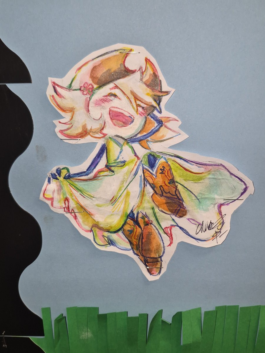Zune_Chitsuya2's tweet photo. Got bored and painted this with watercolor for my school's Art Club spring themed bulletin board! #whenspringcomes #kevinsynthv #flavorfoley @flavorfoley https://t.co/UhiJE0Go6C