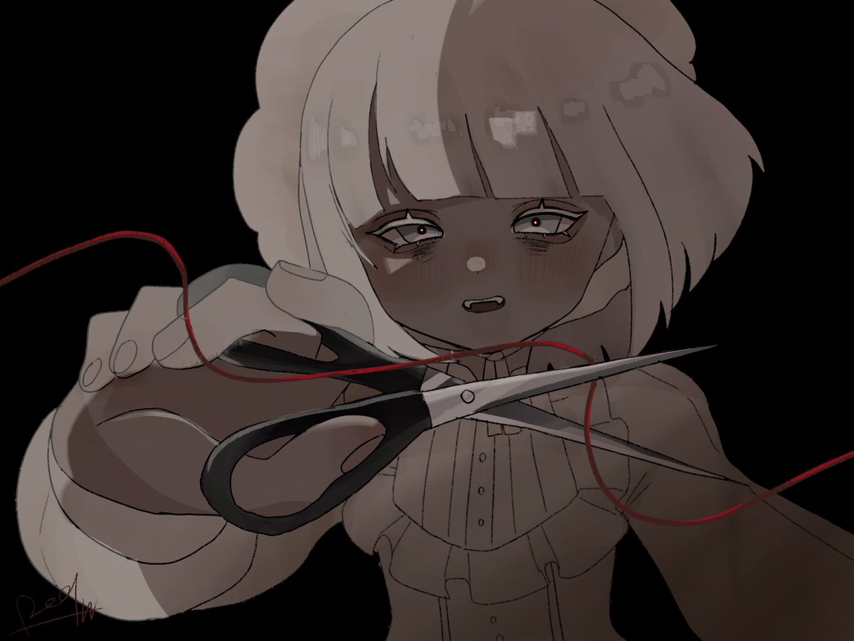Reaniku_29's tweet photo. あなたの運命なんて
私が簡単に切ってあげるの。

#oc #創作 #illustration https://t.co/pXPzJXIpPk