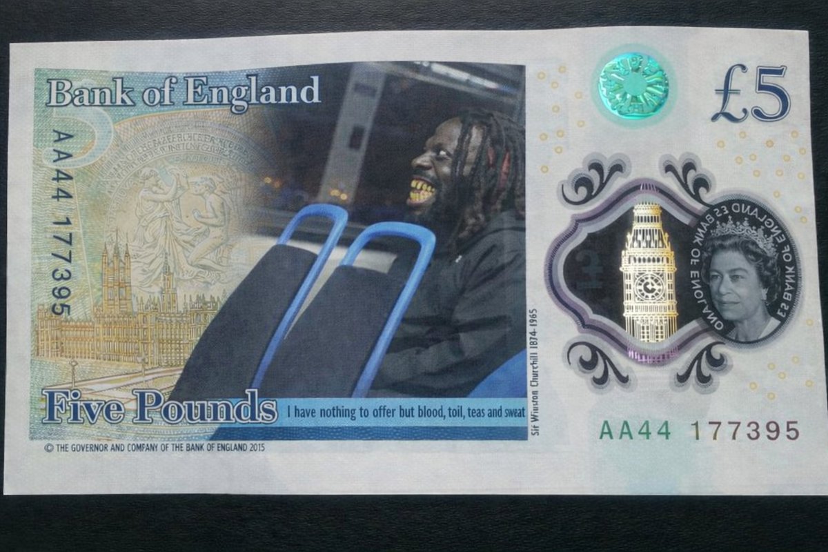 Breaking 🚨 

New £5 note picture leaked