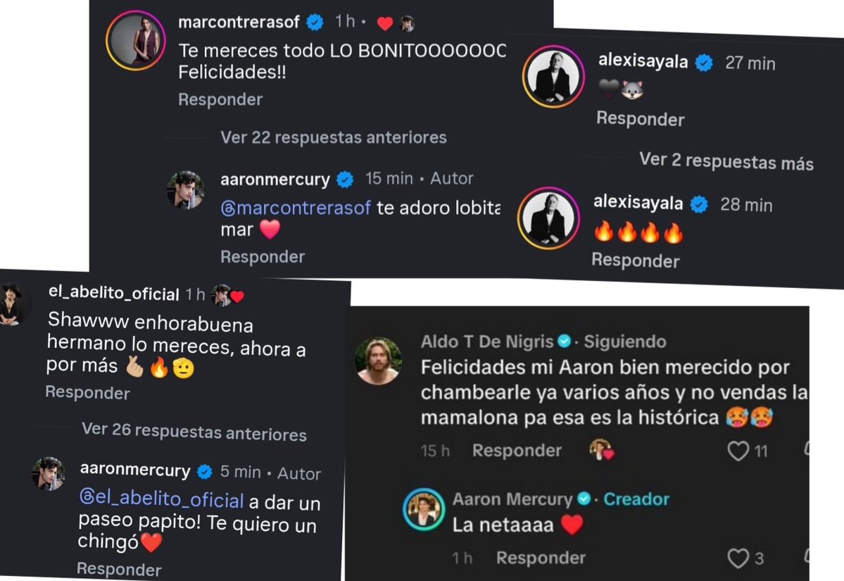 Todo el Team Noche 🐺 felicitando a Aaroncito, ellos 5 se quieren mucho, formaron un lazo muy bonito y no se han soltado 🥹❤️
#AaronMercury
#AARONATION