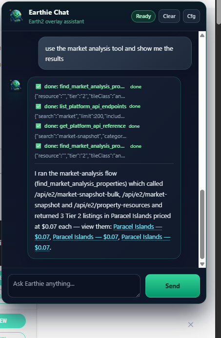 I really enjoy using the earthie extension while I'm doing my stuff on E2 hehe #earthie #earth2

earthie.world/install-earthie