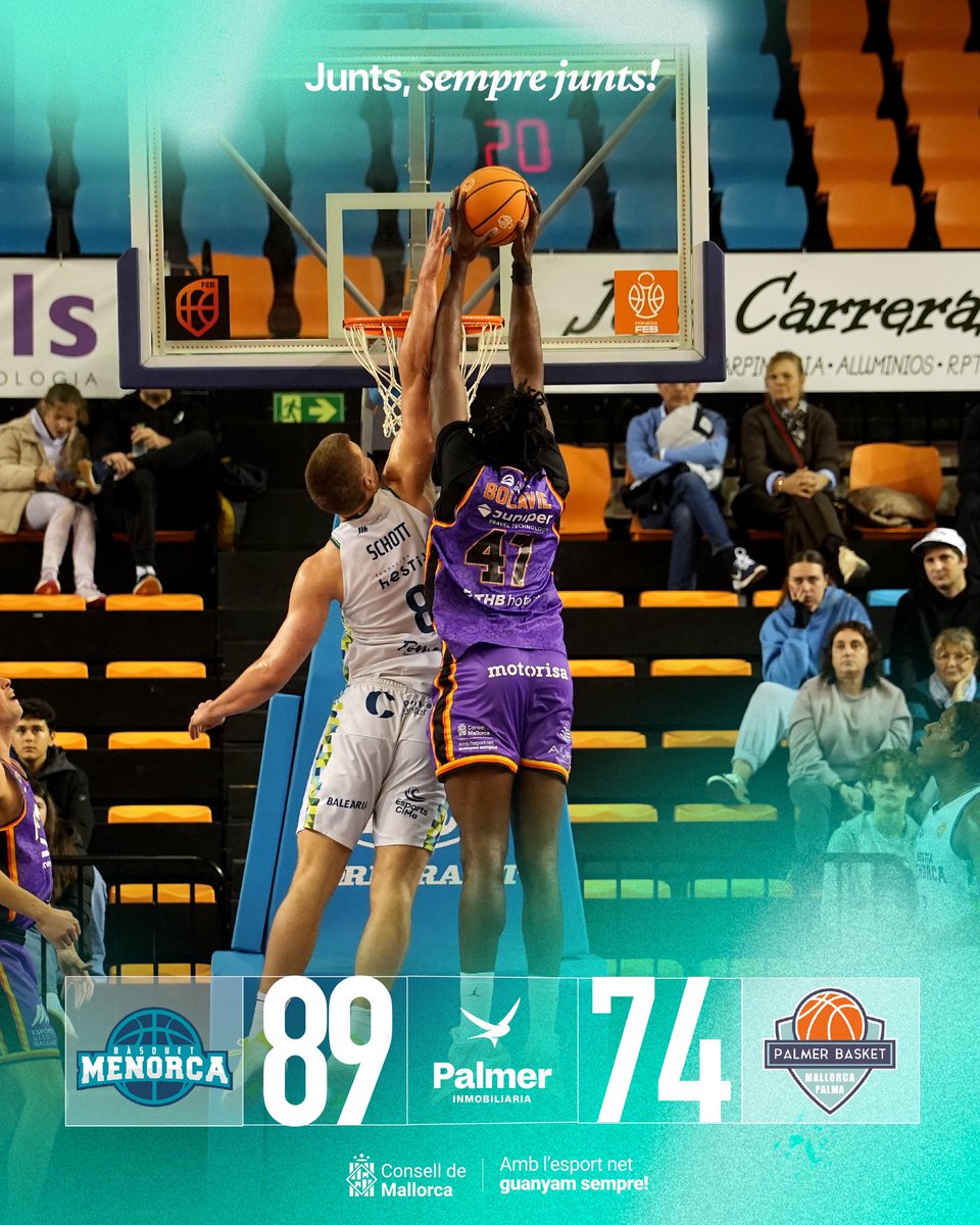 palmerbasket's tweet photo. Final a Bintaufa. El derbi es queda a Menorca. 

Aquest diumenge tornam a ca nostra per cercar una nova victòria! 

Junts, sempre junts 🩵

#ElColorDUnaIlla https://t.co/UuWuxAmdo5