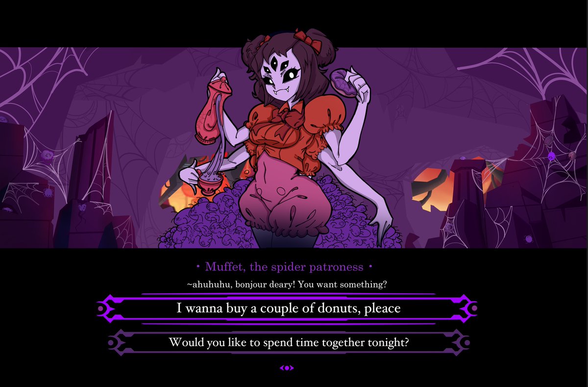notthefruituknw's tweet photo. Made by my friend who want's to be not mentioned (big thx to you dude)
#muffet #undertale #helltaker https://t.co/7lv8qWAZSN