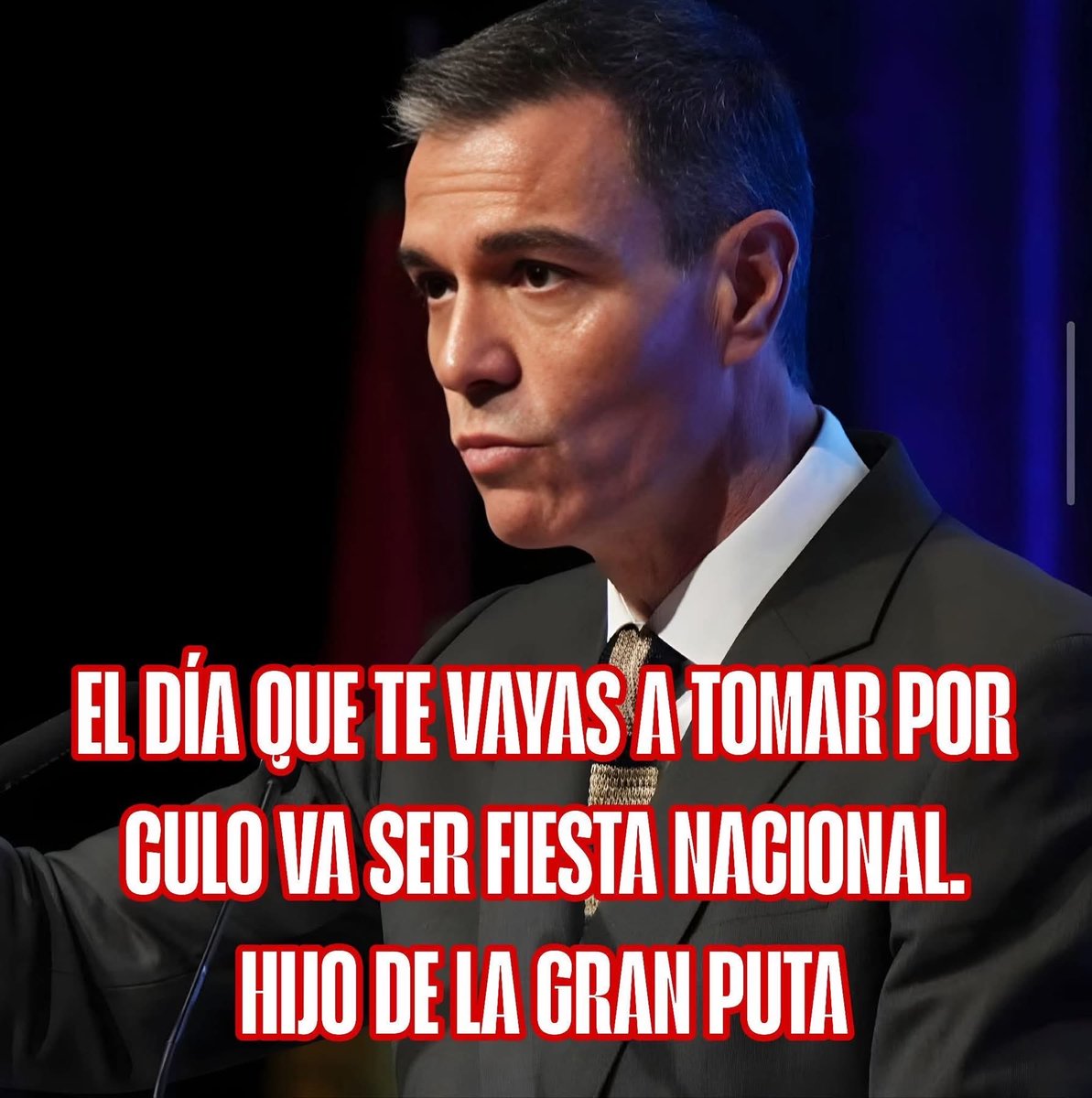 <a href="/sanchezcastejon/">Pedro Sánchez</a> #TEHODIO 🖕🖕🖕🖕🖕🖕🖕🖕