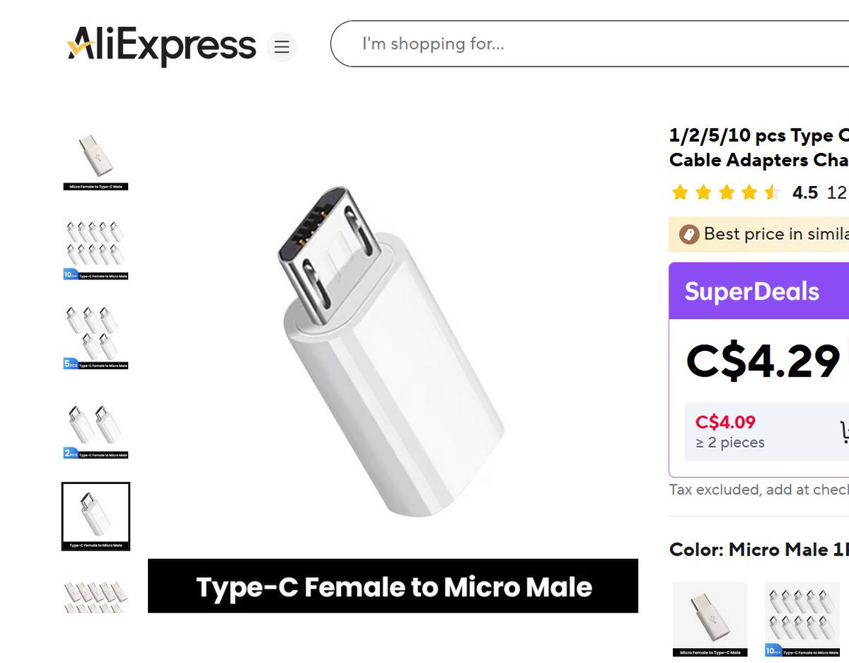 VirusHunterART's tweet photo. Wacom: No, we will not make budget Intuos tablets with Type-C cables. You will buy our incredibly narrow Micro USB cables and you will like it
Me, the clever tinkerer with $5: https://t.co/emscrJ68Uh