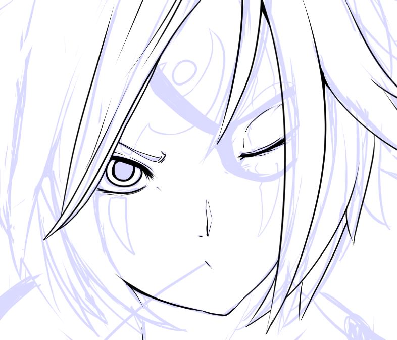 idk should i put her eye patch?..the closed eye looks nice