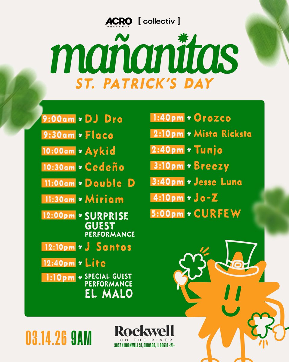 MiriamPaz_91's tweet photo. St. Paddy’s Coffee Day Party this SAT ☘️☕️ https://t.co/BJyN6a7PnA