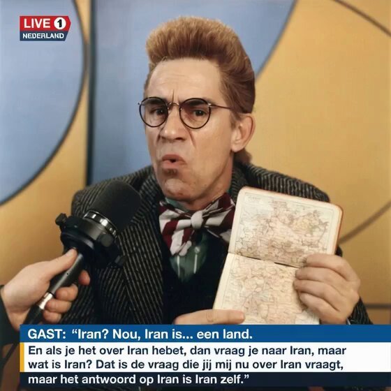 De dagelijkse duiders <a href="/ajboekestijn/">Arend Jan Boekestijn</a>, <a href="/robdewijk/">rob de wijk</a>, <a href="/chgroenhuijsen/">Charles Groenhuijsen</a> en Maarten van Rossem hebben een illustere voorganger die meer bij de waarheid zat, Dr Clavan comes alive , en ja Iran is Iran.
#boekestijn #dewijk #maartenvanrossem #nieuwsuur #jinek #pauwendewit #iran
