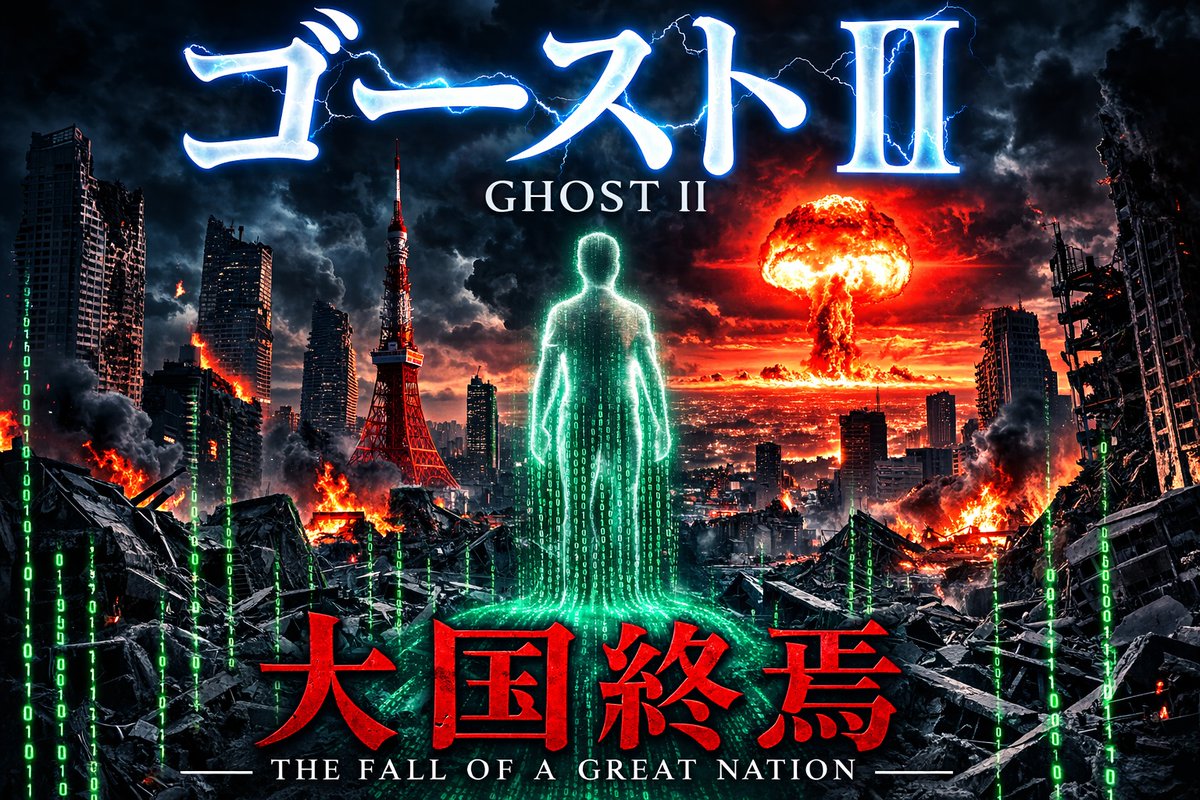 小説第2弾発売しました🙌
ゴースト II：大国終焉
amazon.co.jp/dp/B0GS72BJDY/…