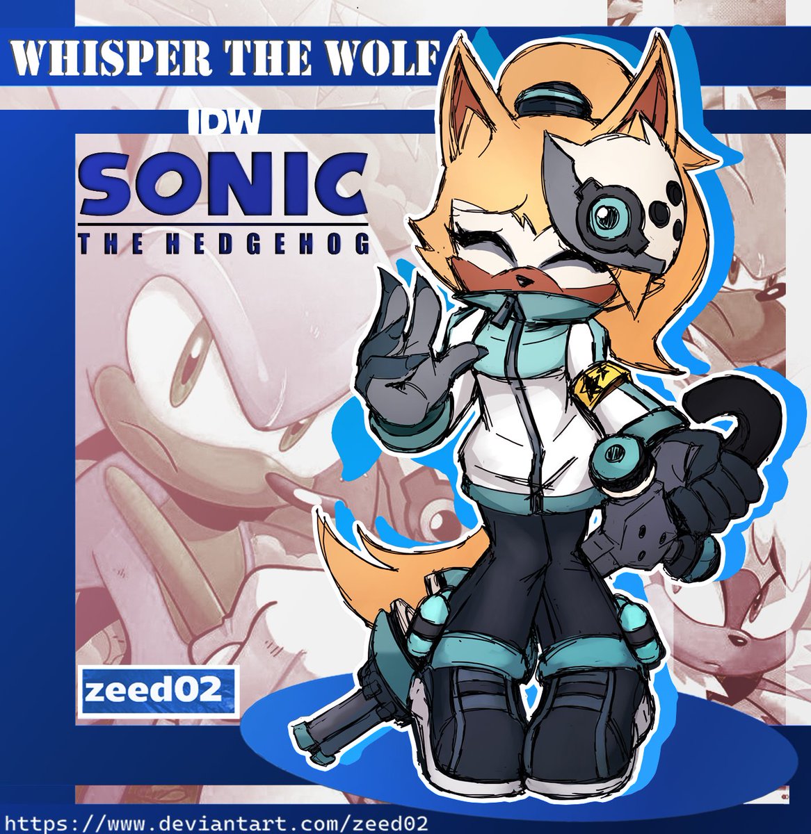 Whisper the Wolf Riders 🩵🖤🤍Full Body Color 🟡🔵🟤 #SonicTheHedgehog #sonicidw #digitalar #WhisperTheWolf #SonicRacingCrossWorlds Sonic the Hedgehog IDW  x.com/zeed_02/status…