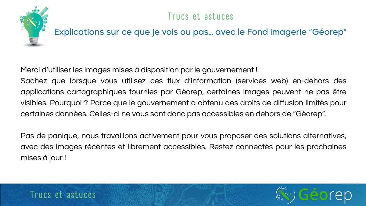 Georep_NC's tweet photo. Explications sur ce que je vois ou pas... avec le Fond imagerie « Géorep »

Aujourd’hui, nous répondons à une question que l’on nous pose souvent sur ce que l’on voit ou pas sur le service web des images « Géorep ». https://t.co/dtDvKIczVi