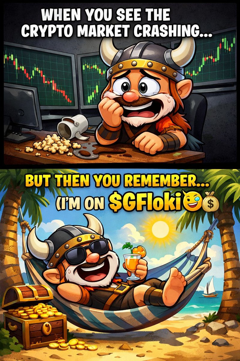 harryro2010's tweet photo. When the market dips but you remember you're holding Giggle Floki π
Suddenly the stress disappears.
#GiggleFloki #CryptoMeme #Floki
@GiggleFloki #GiggleFlokiArmy https://t.co/rHMsvCHU1c