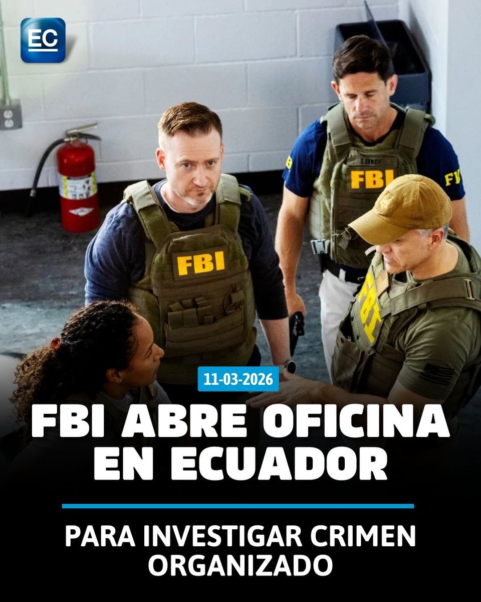 ⟫ elcomercio.com/actualidad/seg…  👉Ecuador contará con agentes permanentes del FBI que trabajarán con una unidad especializada de la Policía Nacional en investigaciones contra el crimen organizado.