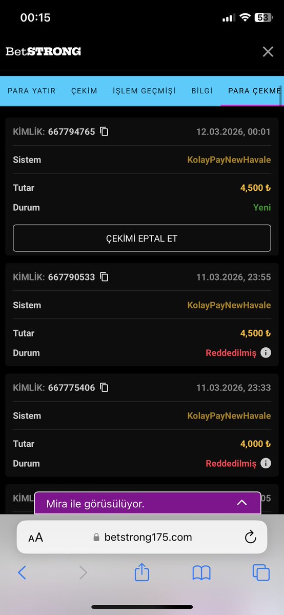 Betstrong dolandırıcı sitedir yatırım yapmayın #bahis #betstrong