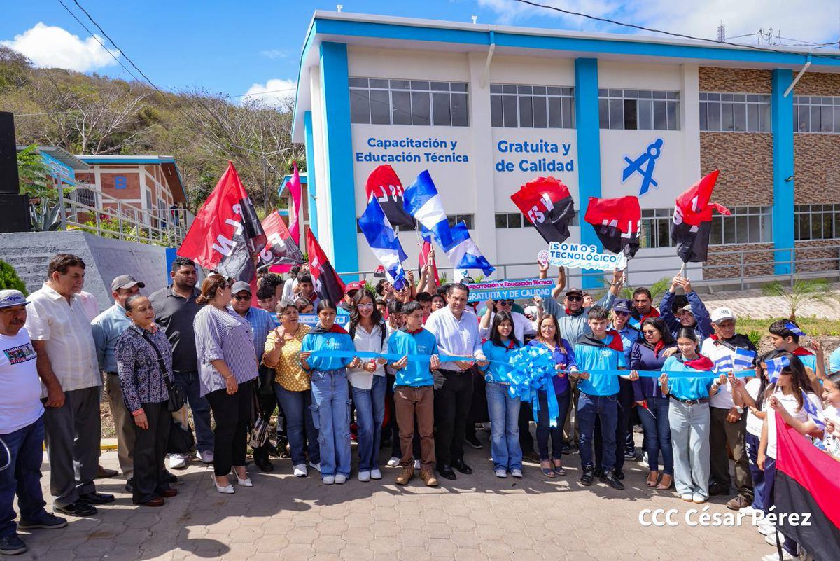 Hoy fue inaugurado el Centro Tecnológico “Niños Héroes” en la Perla del Septentrión. ✨Entregado por el Gobierno Sandinista a través del INATEC, amplía oportunidades de formación técnica gratuita y de calidad para la juventud. 📚💪🇳🇮 #ManaguaSandinista #VivaSandino