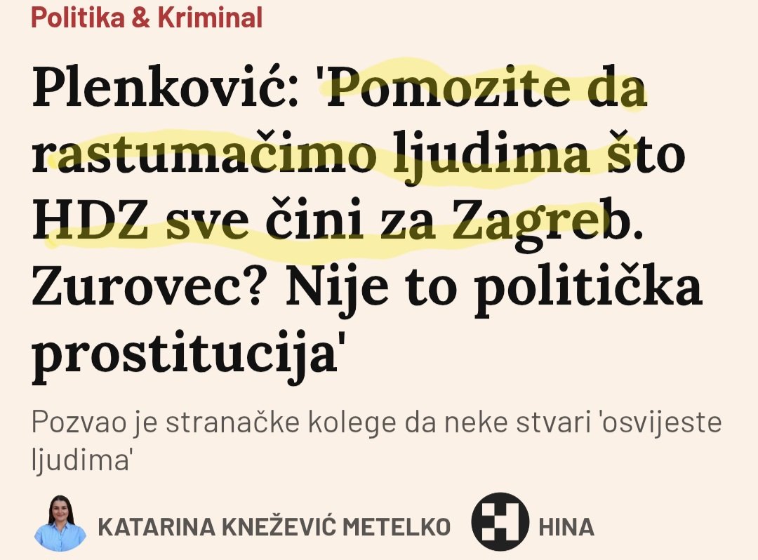 Etosad! Poziv članovima stranke  da OSVIJESTE ( ili prevedeno "prinesu pažnji") građanima koliko su oni dobri i da nam sve to lijepo rastumače. Posebno zagrebčancima...jer su izgleda dosta slijepi.