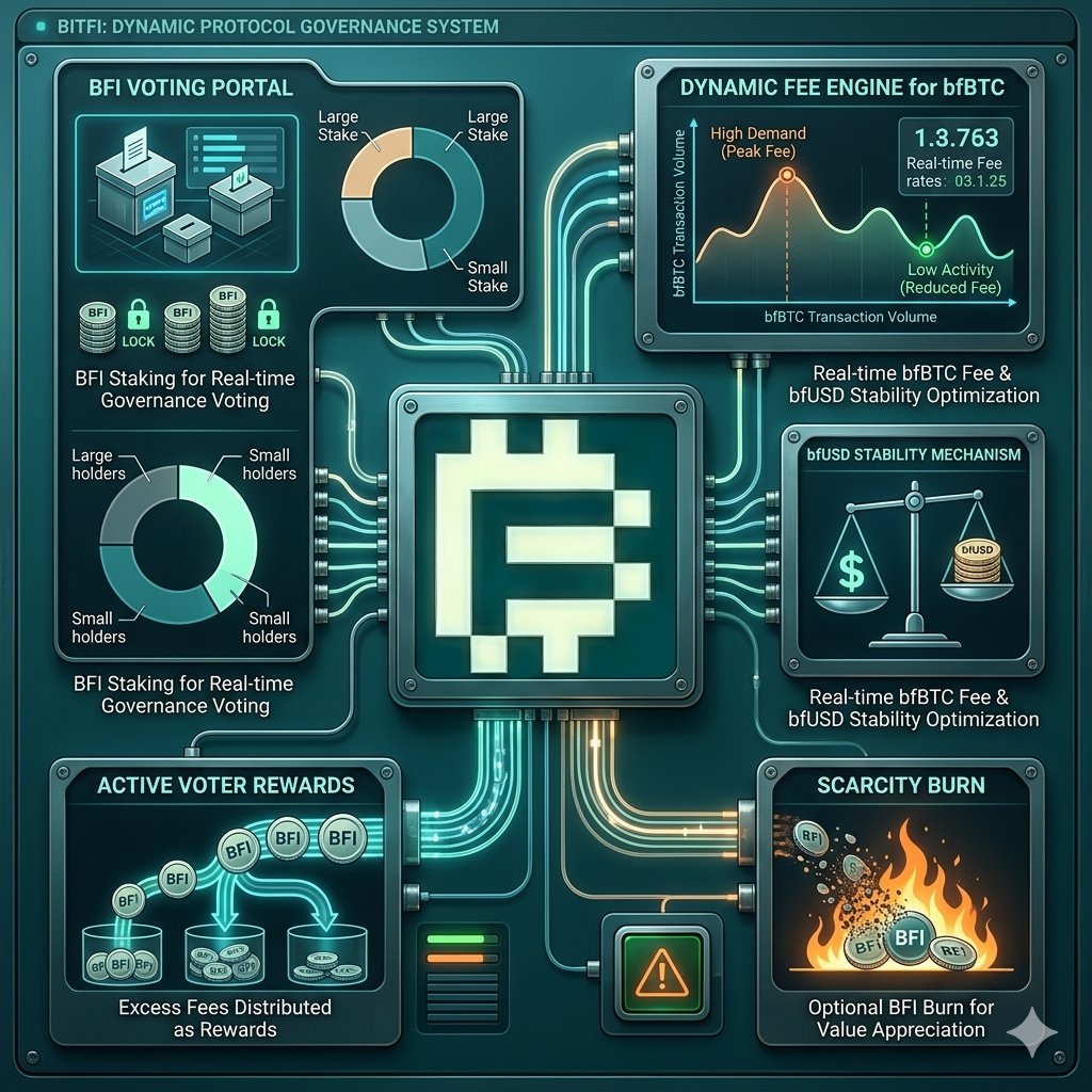 wille5tar's tweet photo. BitFi fam! 🔥
Exciting new concept, using BFI for Dynamic Fee Adjustment directly integrated with bfBTC!
This fresh proposal lets the community control and optimize fees in real time for a smarter, more responsive protocol. Ready to take @Bitfi_Org to the next level? 🚀
#Bitfi https://t.co/REv4ctF05X