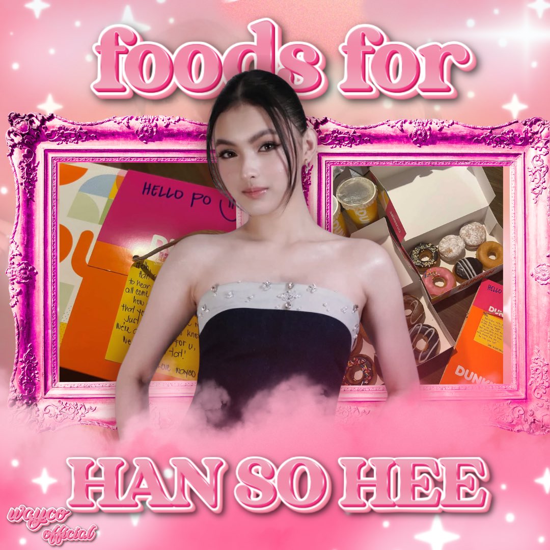 Hello, fam! 🌸

Last night, we got some comfort food for our amazing Han So Hee, and soon we'll be doing the same for Park Solomon! 💗 

Thank you guys!